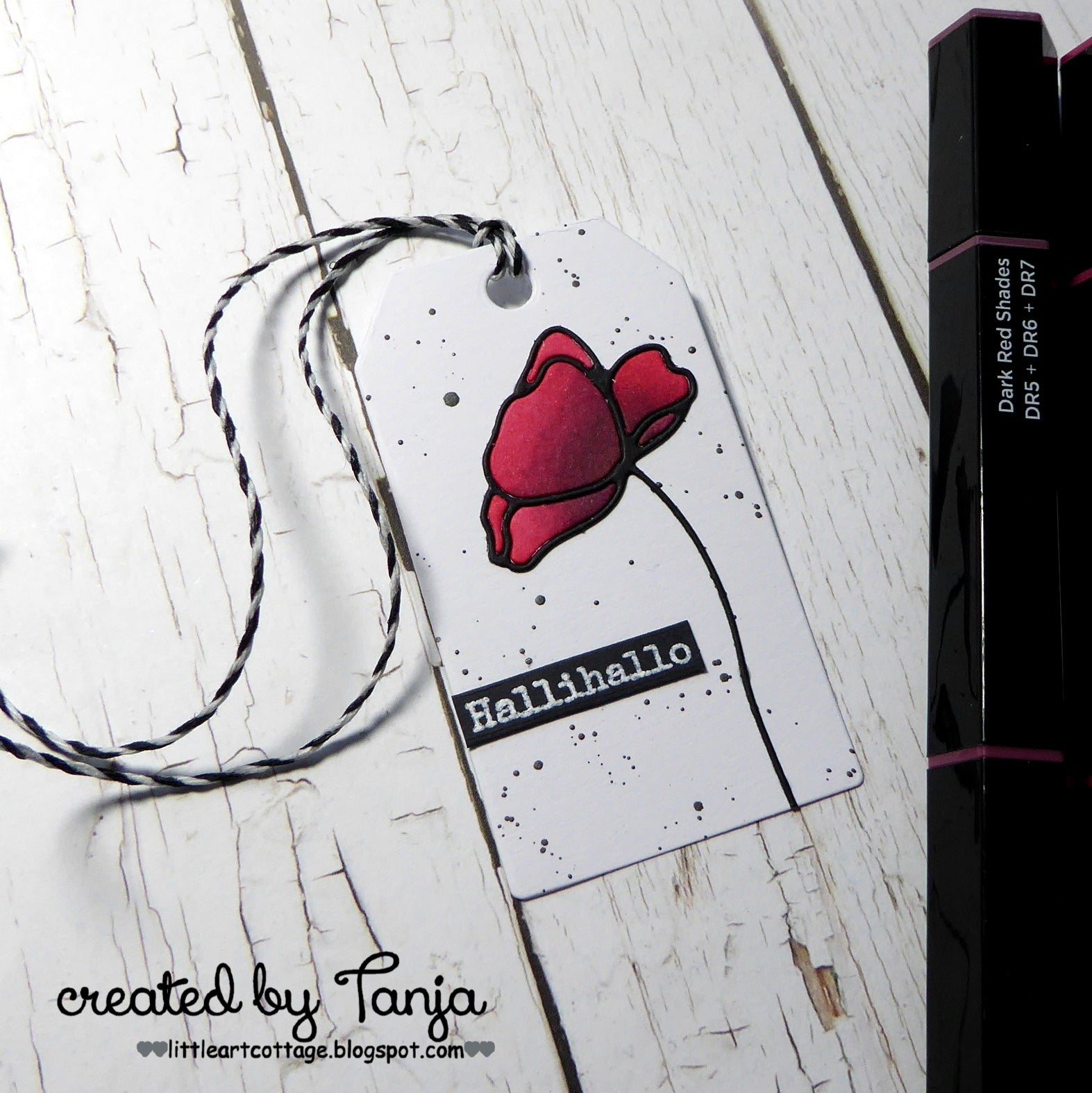 Karten-Kunst Stanzschablone kk-D141 - Scribble Poppies
