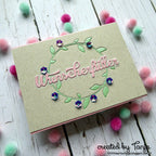 Karten-Kunst Stanzschablone kk-D103 - Small Flower Wreath