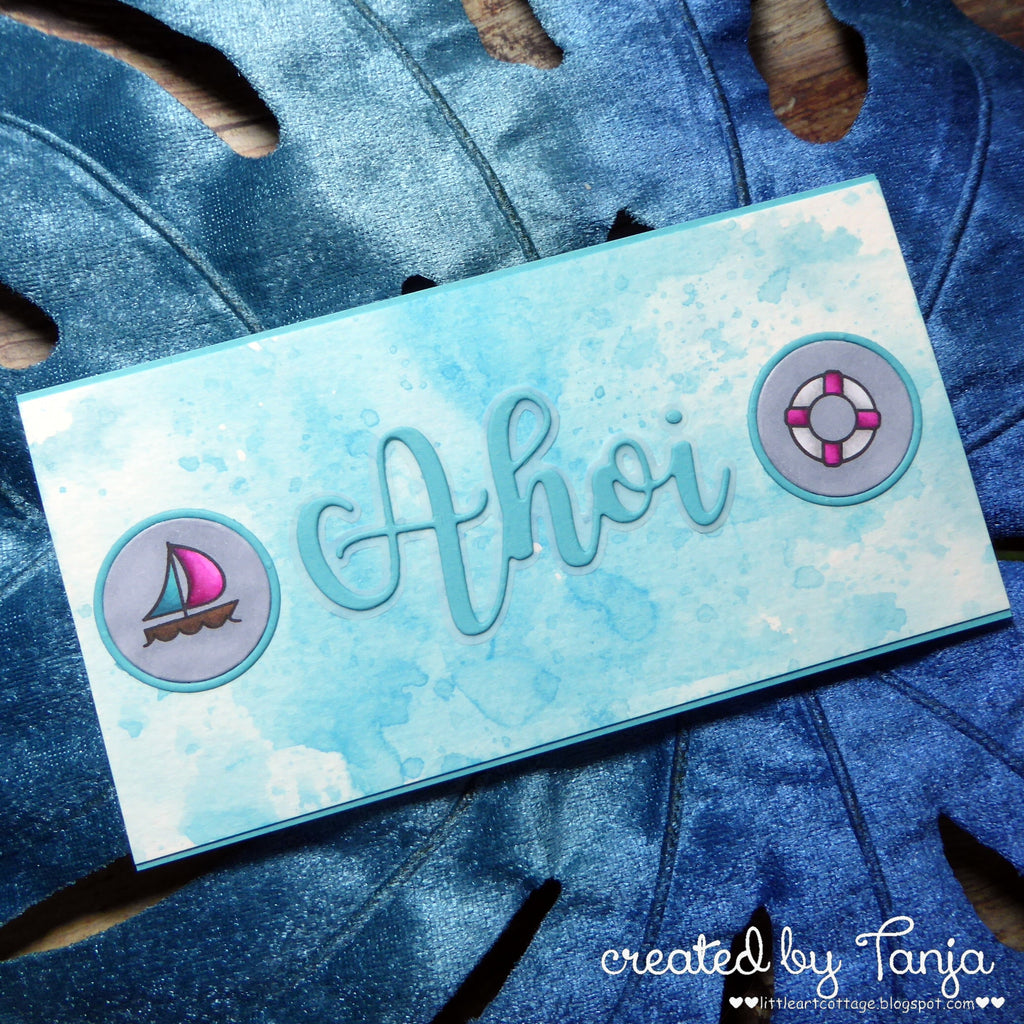 Karten-Kunst Clear Stamps KK-0166 - Mini Frames At the Sea - maritime Mini-Rahmen & Symbole