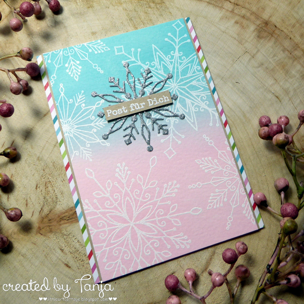 Karten-Kunst Clear Stamps Groß KK-0206 - Riesige Schneeflocken
