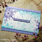 Karten-Kunst Clear Stamps Groß KK-0206 - Riesige Schneeflocken