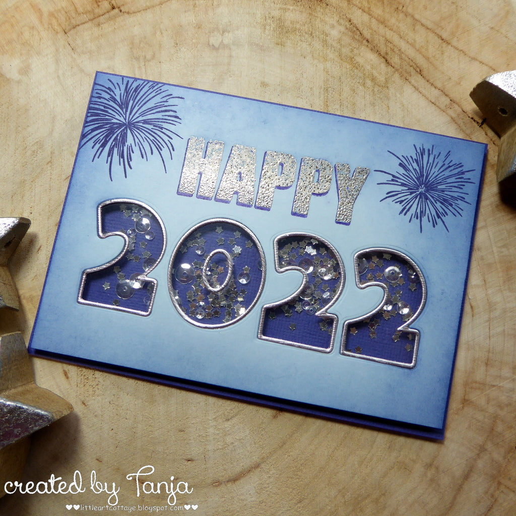Karten-Kunst Clear Stamps KK-0205 - Mega Happy Birthday / New Year