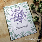 Karten-Kunst Clear Stamps Groß KK-0206 - Riesige Schneeflocken