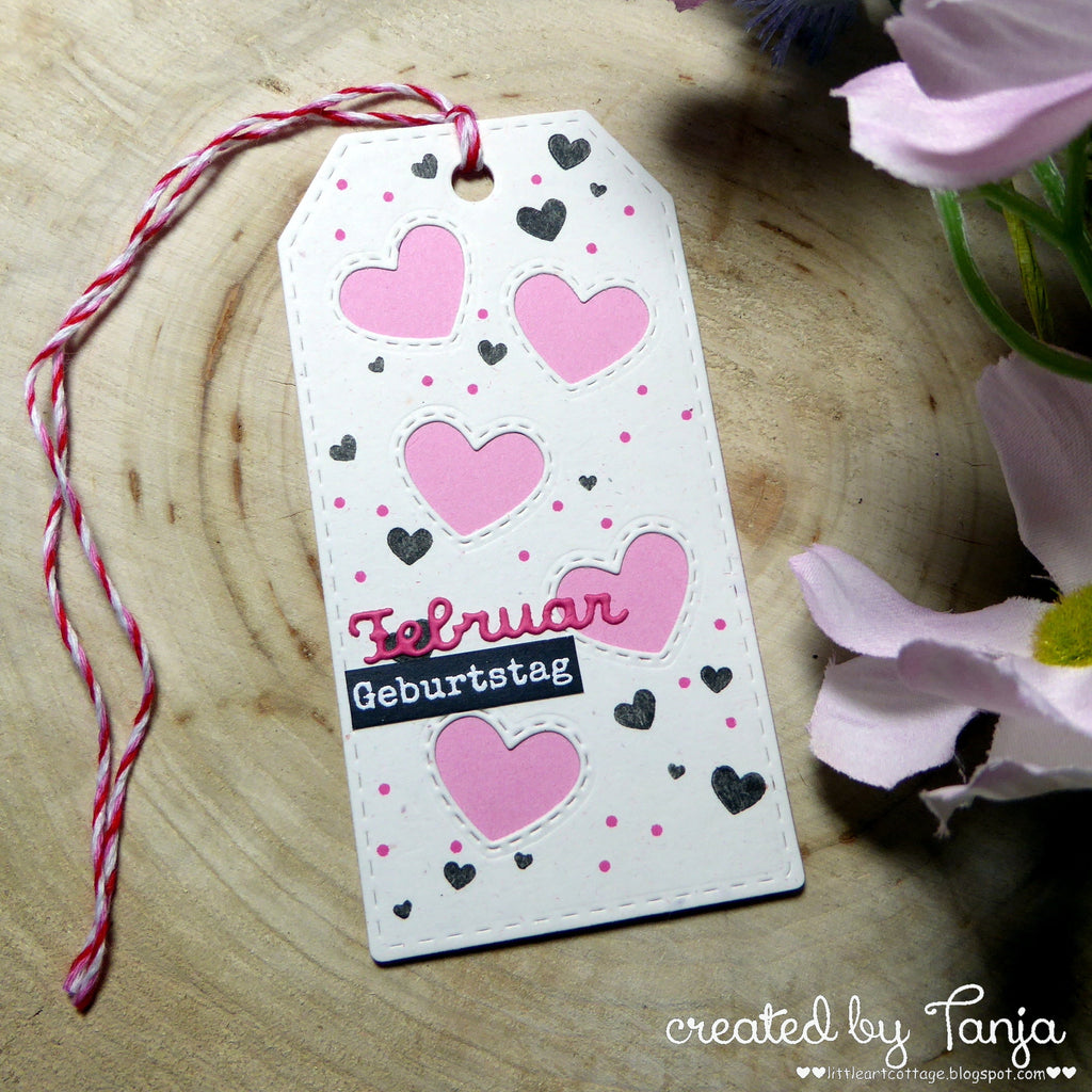 Karten-Kunst Stanzschablone kk-D066 - Tags With Stitches