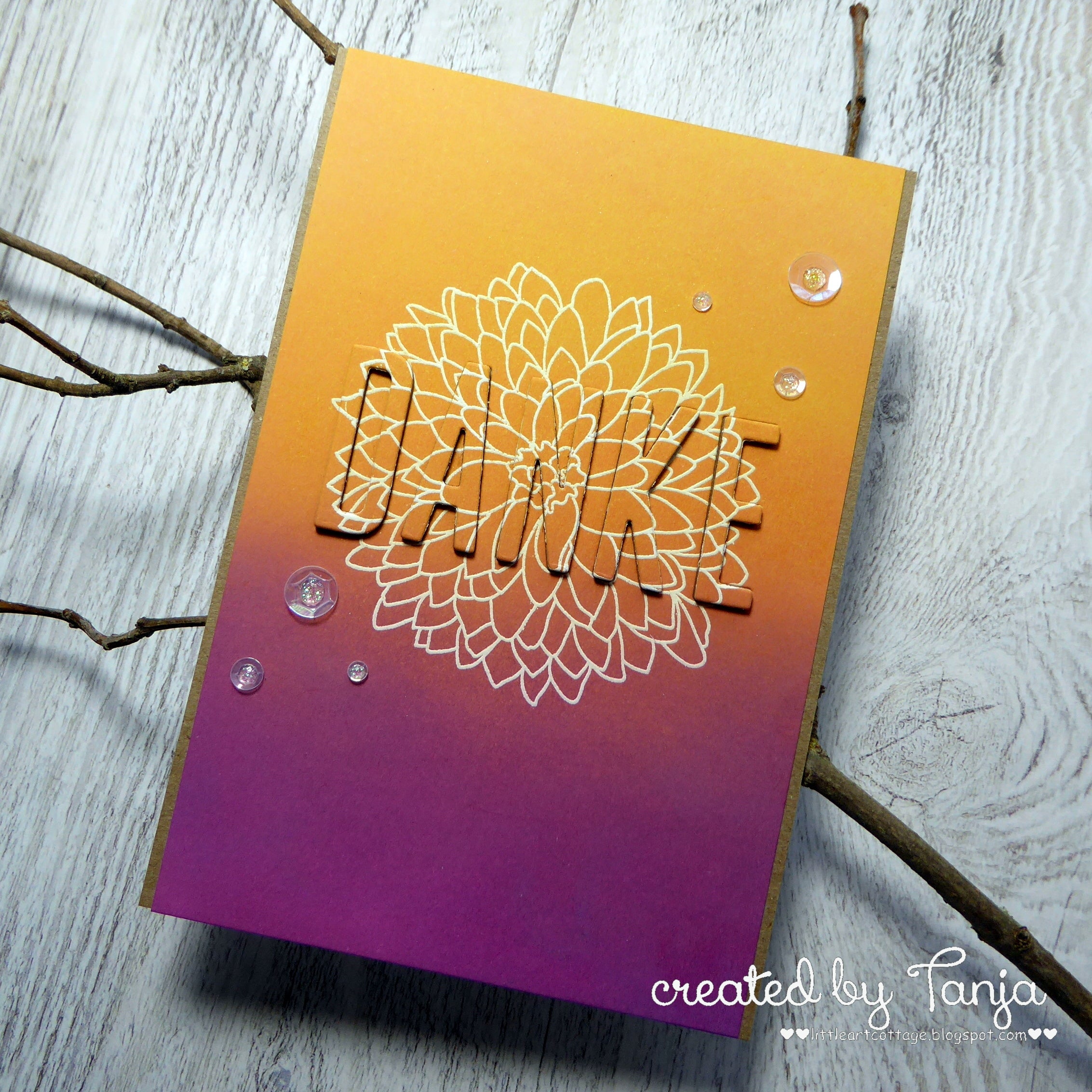 Karten-Kunst Clear Stamps KK-0135 - Chrysanthemum