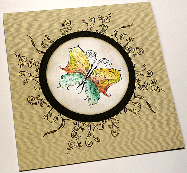 Karten-Kunst Clear Stamps KK-0080 - Schnörkel-Schmetterlinge