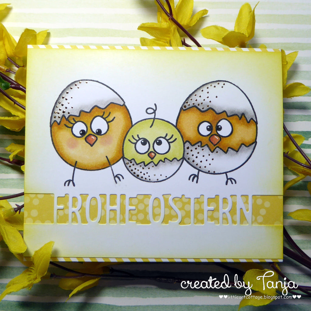 Karten-Kunst Clear Stamps KK-0210 - Kükenfamilie Egg People