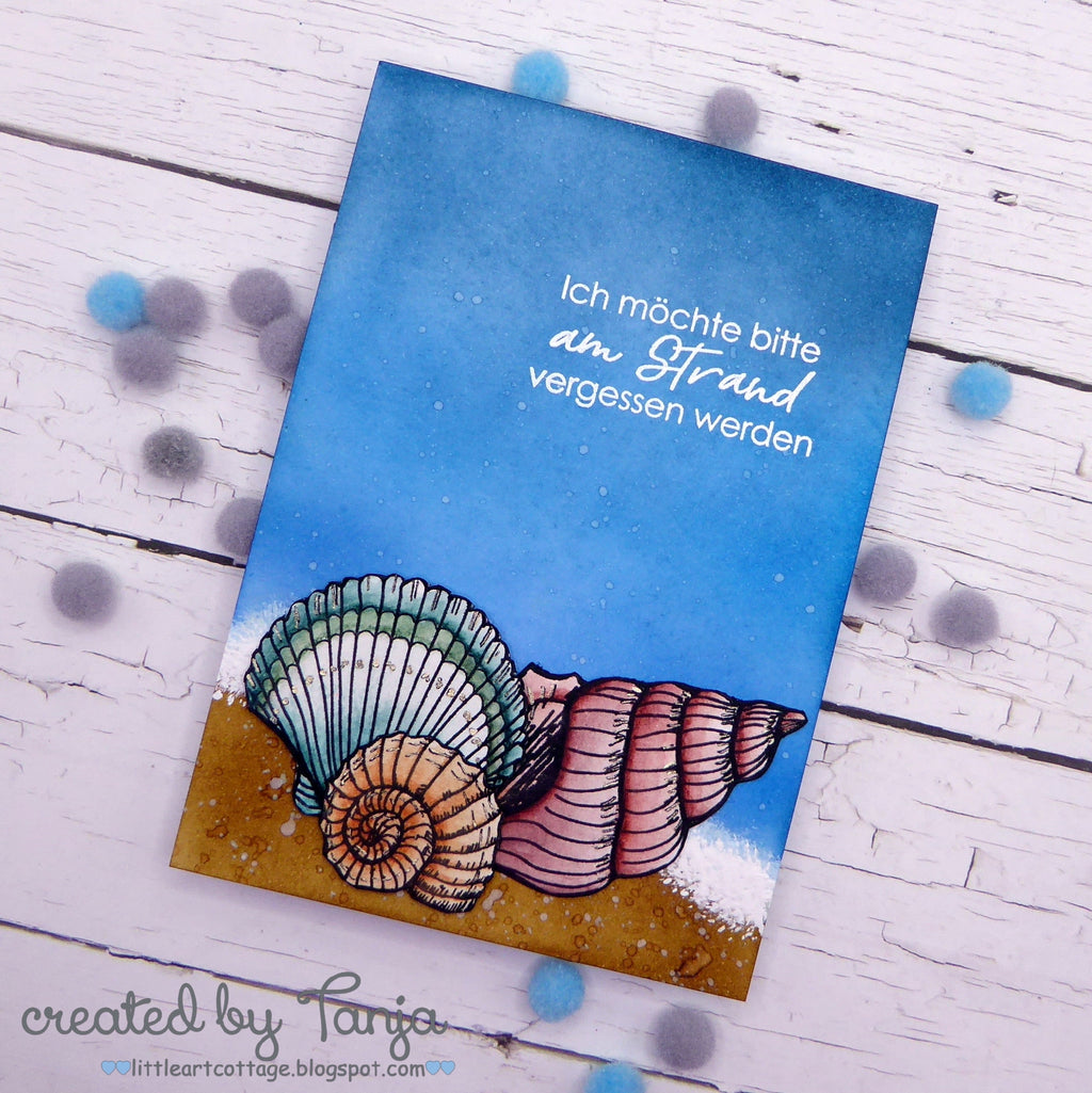 Karten-Kunst Clear Stamps KK-0217 - Muscheln Stempel maritim