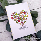Karten-Kunst Clear Stamps KK-0219 - Mini Frames Obst