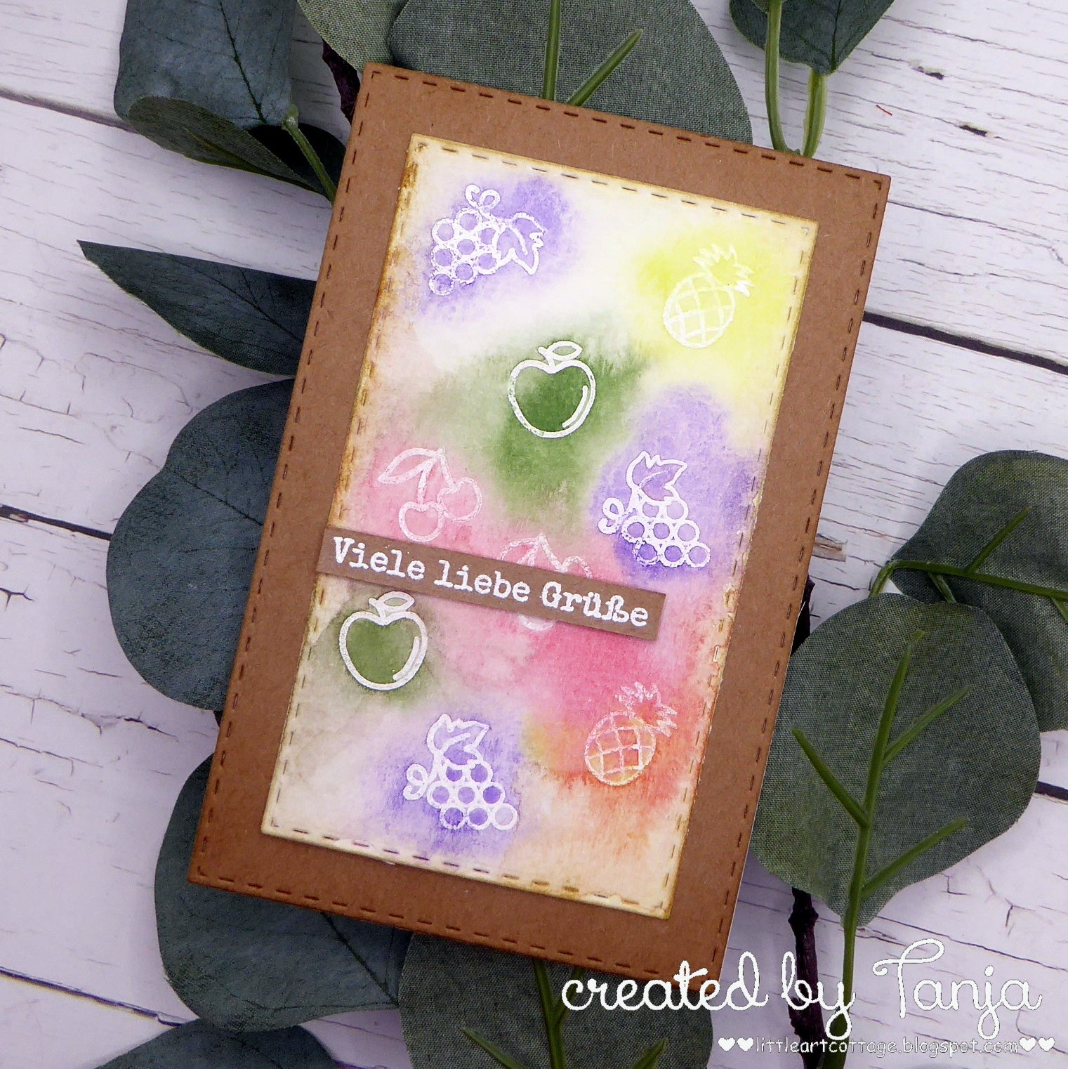 Karten-Kunst Clear Stamps KK-0219 - Mini Frames Obst
