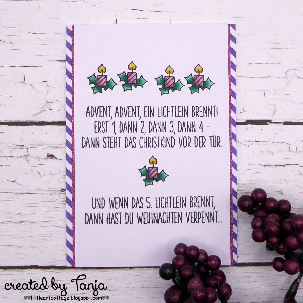 Karten-Kunst Clear Stamps KK-0225 - Advent Advent