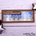 Karten-Kunst Clear Stamps KK-0222 - Abstrakte Tannen