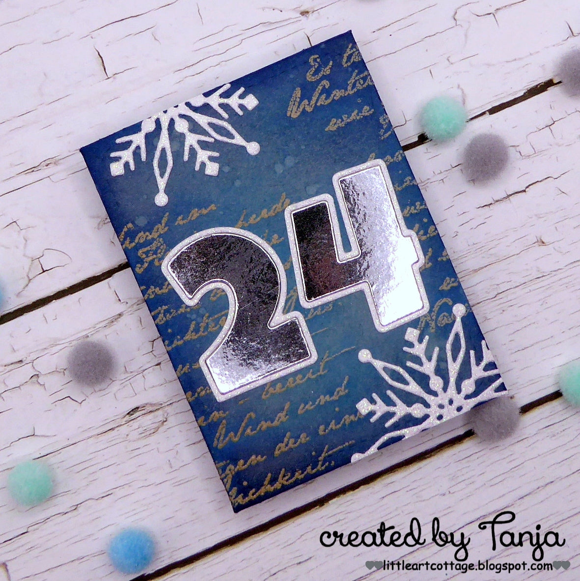 Karten-Kunst Clear Stamps KK-0223 - Script Weihnachtsgedicht Hintergrundstempel