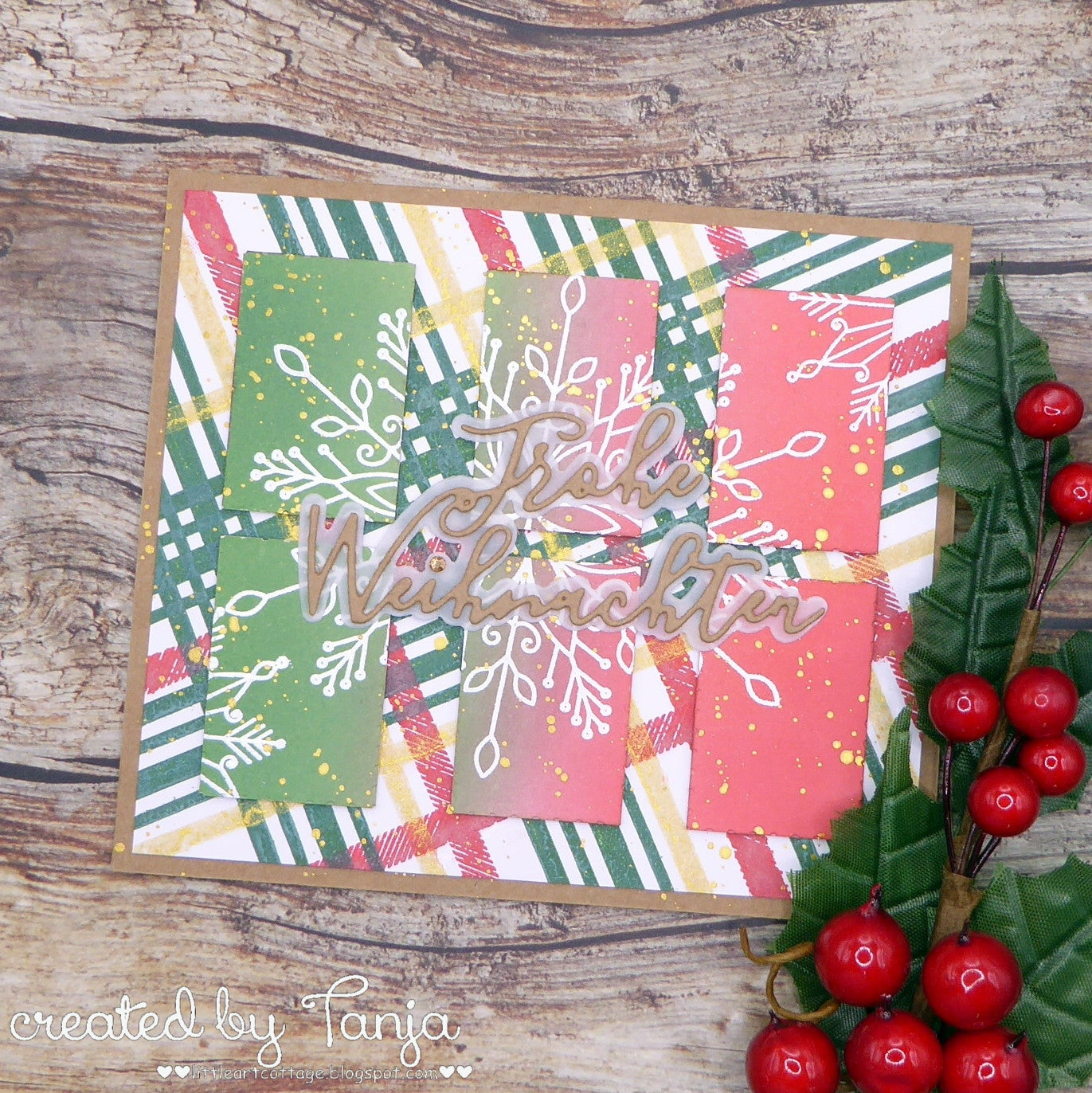 Karten-Kunst Stanzschablone kk-D099 - Elegant Script Frohe Weihnachten