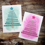 Karten-Kunst Clear Stamps KK-0201 - Weihnachten modern