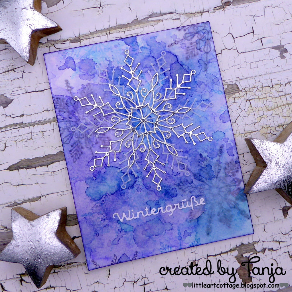 Karten-Kunst Stanzschablone Große Schneeflocke kk-D190 - Large Snowflake