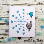 Karten-Kunst Clear Stamps KK-0077 - Viecher auf Ballonfahrt