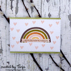 Karten-Kunst Clear Stamps KK-0186 - Rainbows / Regenbogen & Wolken
