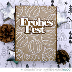 Karten-Kunst Clear Stamps KK-0246 - Christbaumkugeln / Scribble Ornaments