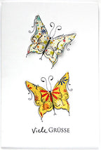 Karten-Kunst Clear Stamps KK-0080 - Schnörkel-Schmetterlinge