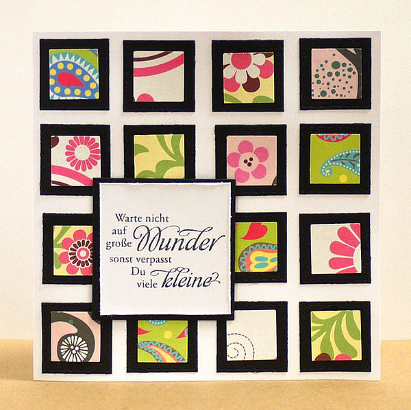 Karten-Kunst Clear Stamps Set KK-0033 – 4 Deutsche Textstempel 'Frühlingserwachen' Etc., Transparent, Für Acrylblock