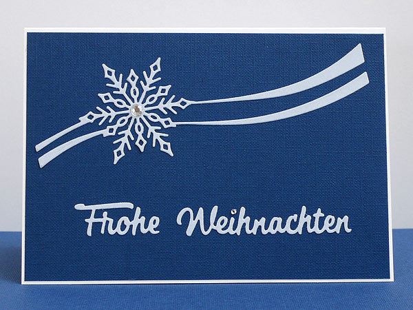 Karten-Kunst Stanzschablone kk-D023 - Kleine Texte Frohe Weihnachten