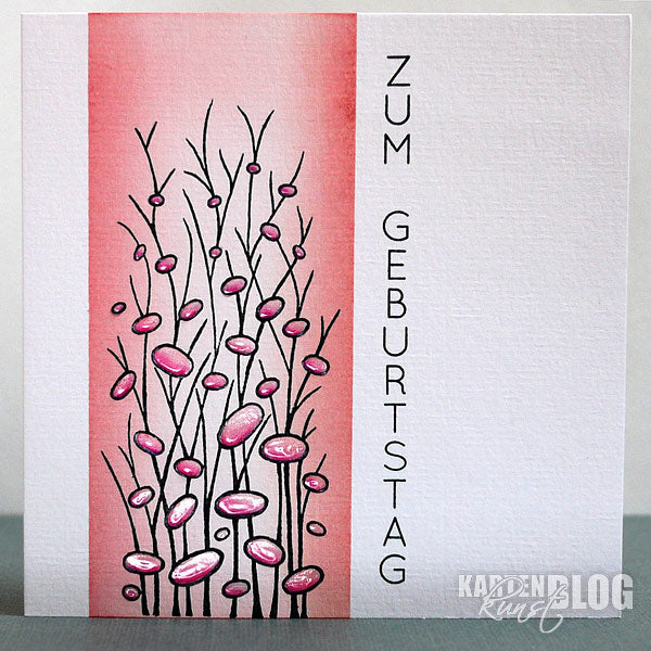 Karten-Kunst Clear Stamps KK-0014 - Vertikale Worte I Alles Gute