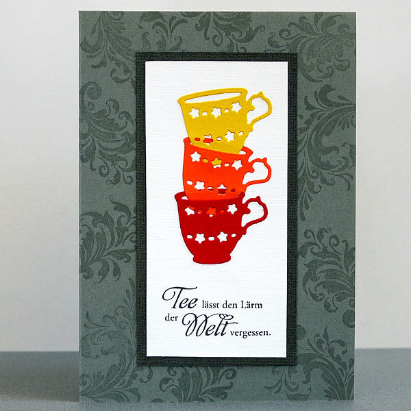 Karten-Kunst Clear Stamps KK-0038 - Weise Worte Kaffee und Tee