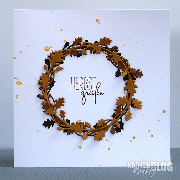 Karten-Kunst Stanzschablone kk-D049 - Fall Wreath