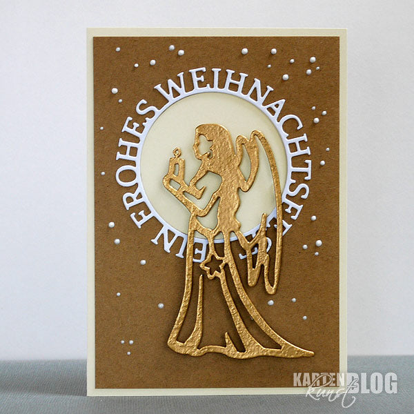 Karten-Kunst Stanzschablone kk-D043 - Kreistexte Ein frohes Weihnachtsfest
