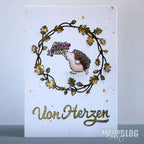 Karten-Kunst Stanzschablone kk-D040 - Große Texte Von Herzen