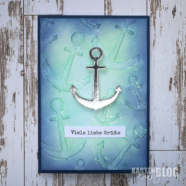 Karten-Kunst Stanzschablone kk-D087 - Anchors / Anker