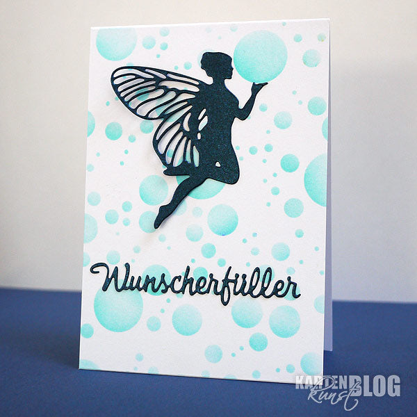 Karten-Kunst Stanzschablone kk-D055 - Kleine Texte Wunscherfüller
