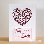 Karten-Kunst Stanzschablone kk-D047 - Heart of Hearts / Herz aus Herzchen
