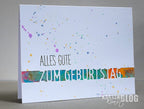 Karten-Kunst Stanzschablone kk-D058 - Brückentext Zum Geburtstag