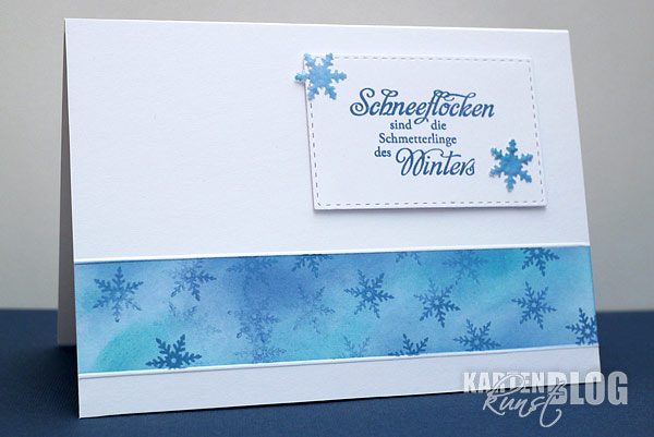 Karten-Kunst Clear Stamps zum Winter KK-0083 - Weise Worte Schneeflocken