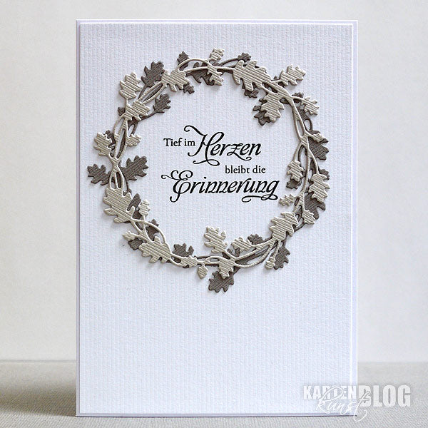 Karten-Kunst Stanzschablone kk-D049 - Fall Wreath