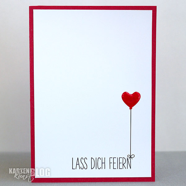 Karten-Kunst Clear Stamps KK-0099 - Luftballon-Grüße