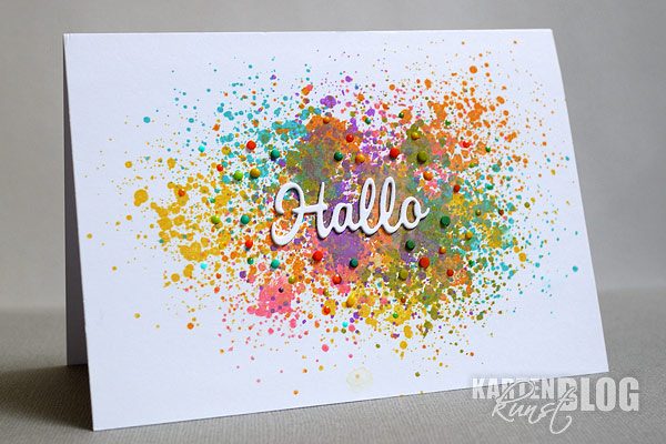 Karten-Kunst Clear Stamps KK-0085 - Splatters Art