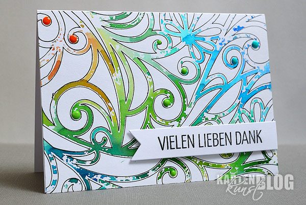 Karten-Kunst Clear Stamps KK-0102 - Washi-Tape Vielen lieben Dank