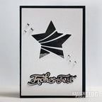 Karten-Kunst Stanzschablone kk-D070 - Wavy Star