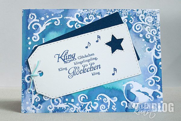 Darice Hintergrund-Prägeschablone - Bird Scroll Frame