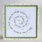 Karten-Kunst Clear Stamps KK-0110 - Spiral-Text Schnee