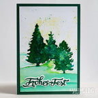 Karten-Kunst Stanzschablone kk-D071 - Nyala Script Frohes Fest