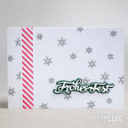 Karten-Kunst Stanzschablone kk-D071 - Nyala Script Frohes Fest
