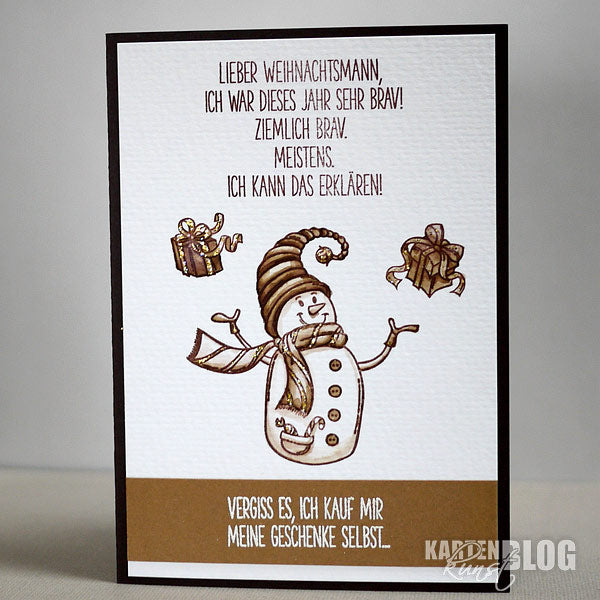 Karten-Kunst Clear Stamps KK-0121 - Braver Schneemann