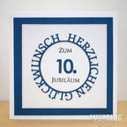 Karten-Kunst Stanzschablone kk-D042 - Kreistexte Herzlichen Glückwunsch
