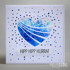 Karten-Kunst Stanzschablone kk-D080 - Wavy Heart / Herz mit Wellenlinien