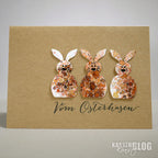 Karten-Kunst Stanzschablone kk-D086 - Easter Bunny / Osterhase