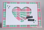 Karten-Kunst Stanzschablone kk-D080 - Wavy Heart / Herz mit Wellenlinien